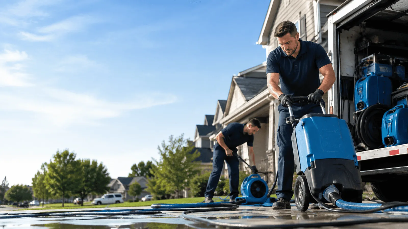 Dehumidification being performed in Plymouth, IL